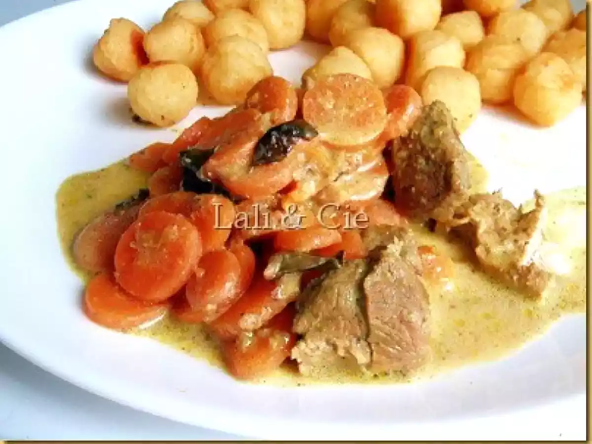 Escalopes de porc, d coup es, et mijot es