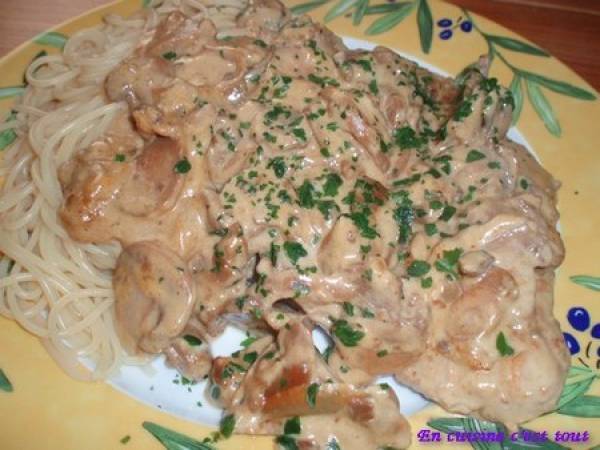 Escalopes de veau forestière