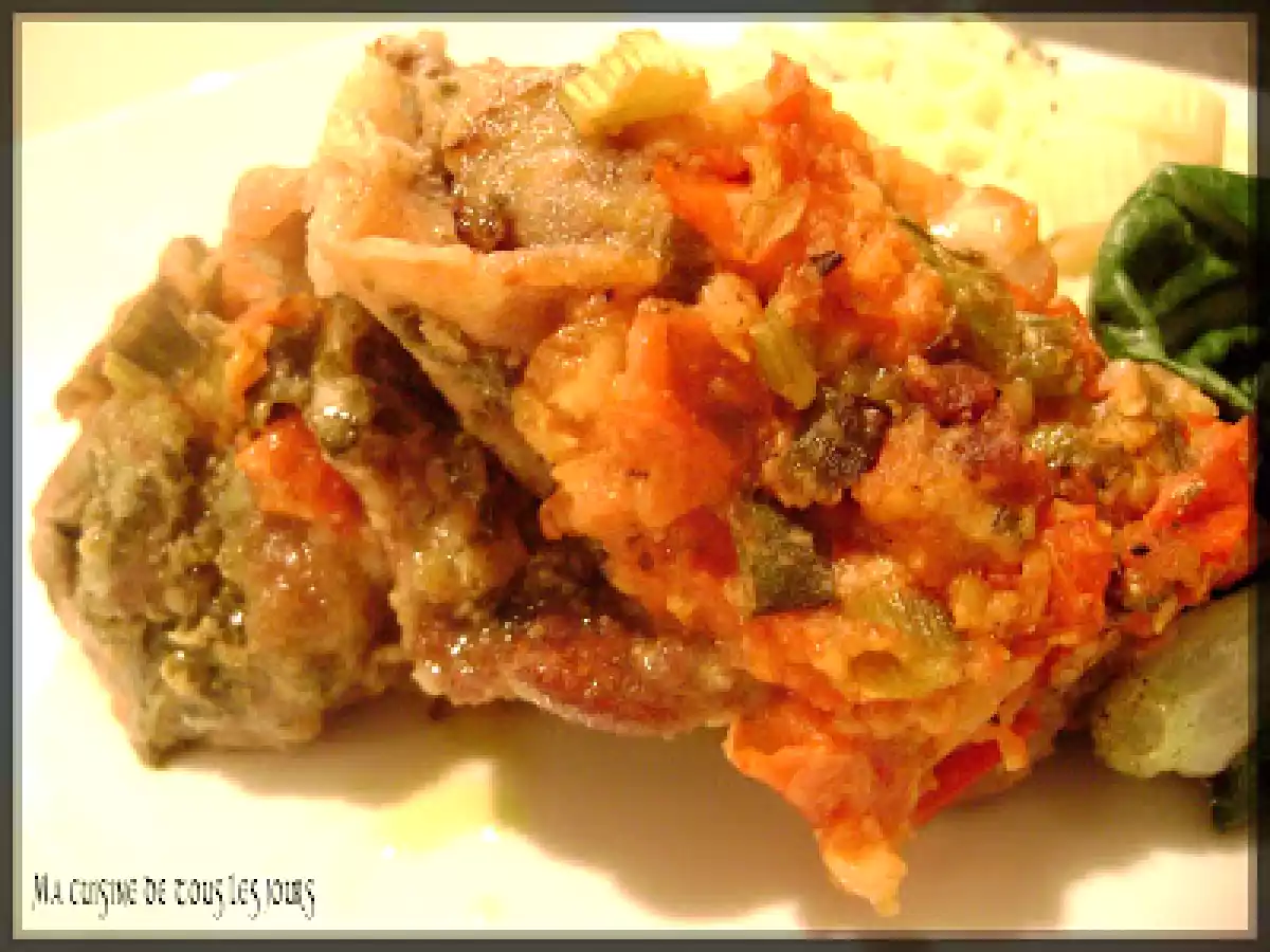 Escalopes de veau pesto-prosciutto