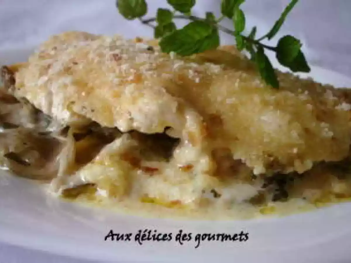 Escalopes gratinées avec poêlée d'aubergine et de courgette - photo 2