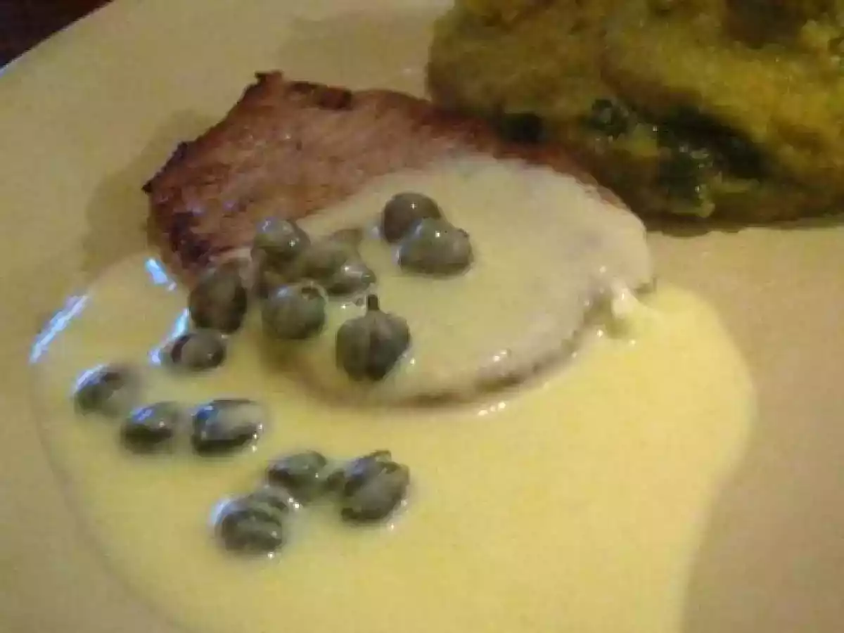 Escalopines de porc sauce citron et câpres