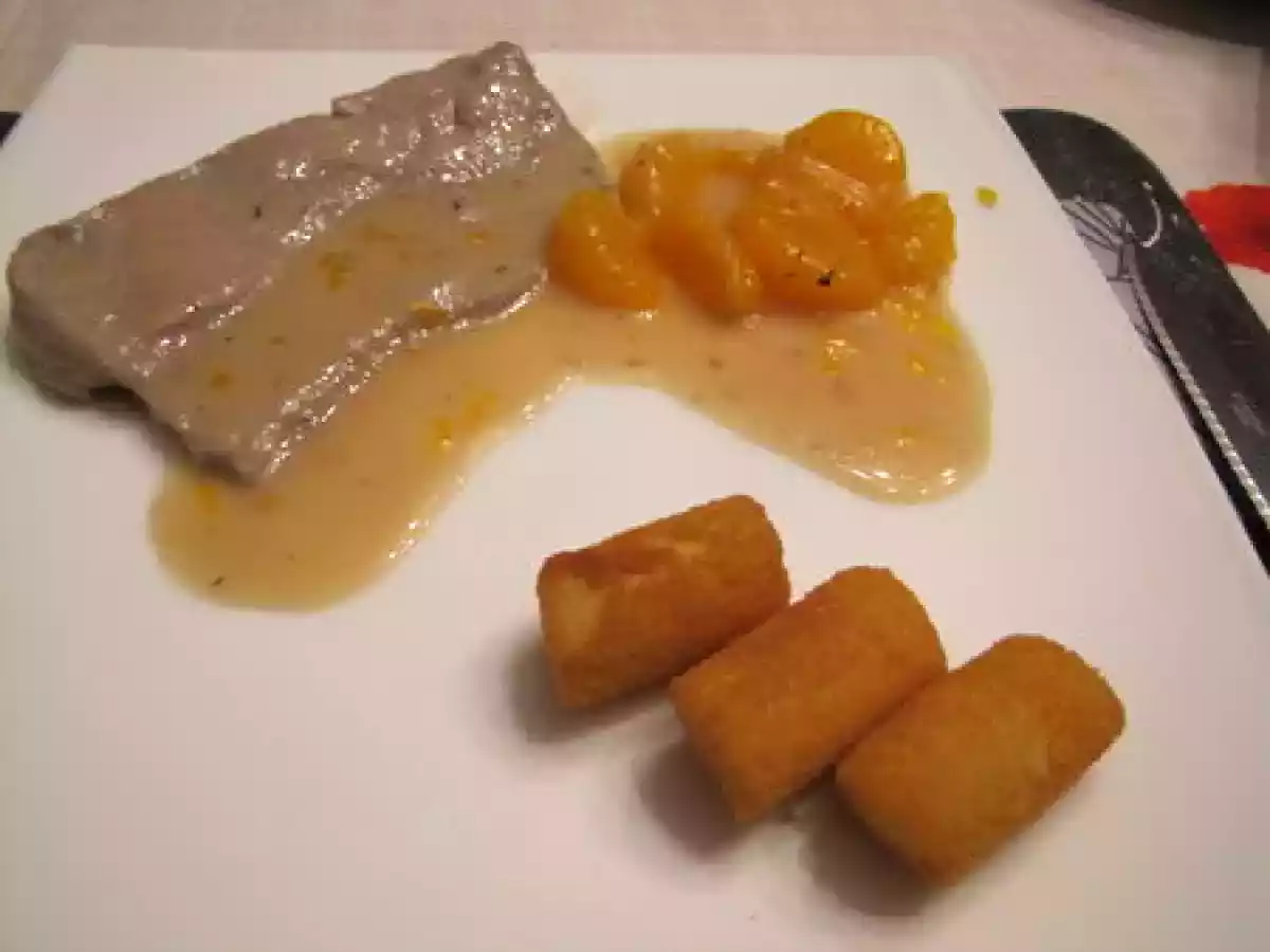 Escaloppes de veau aux mandarines