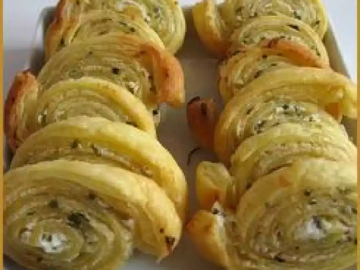 Escargots feuilletés au chèvre frais