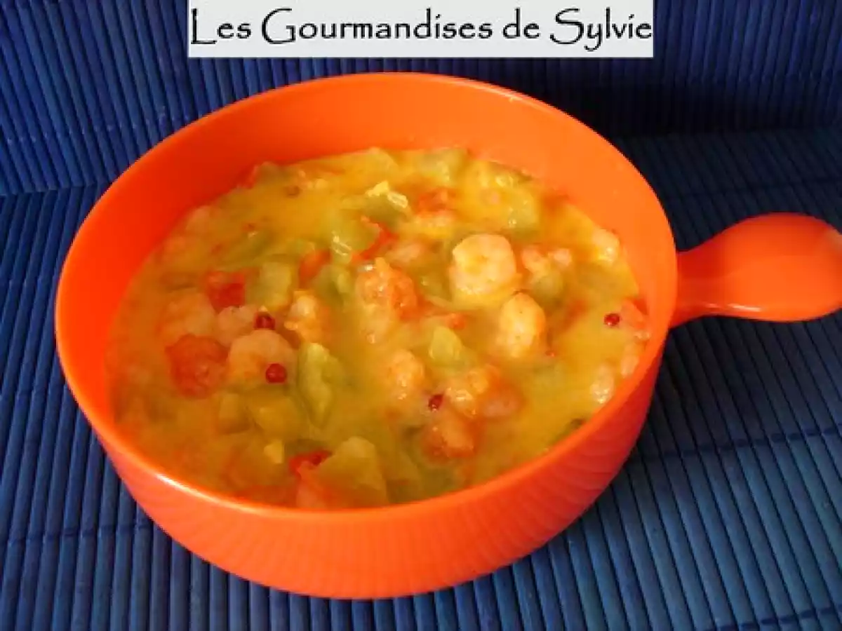 Estouffade de Concombre aux Crevettes