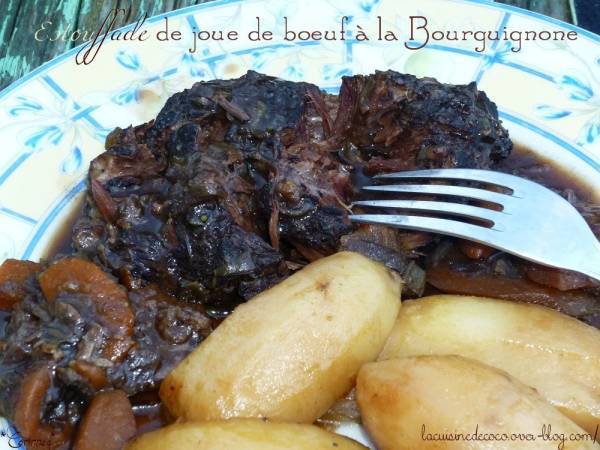 Estouffade de joue de boeuf à la Bourguignonne