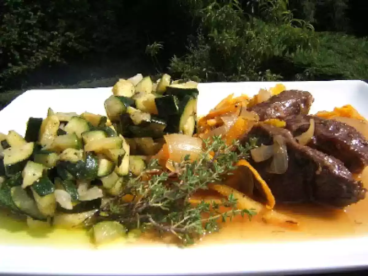 Estouffade de joues de porc au miel et agrumes