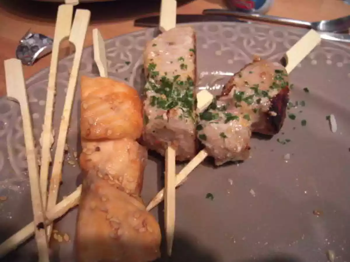 Et si on se faisait des petites brochettes YAKITORI à la plancha? - photo 2