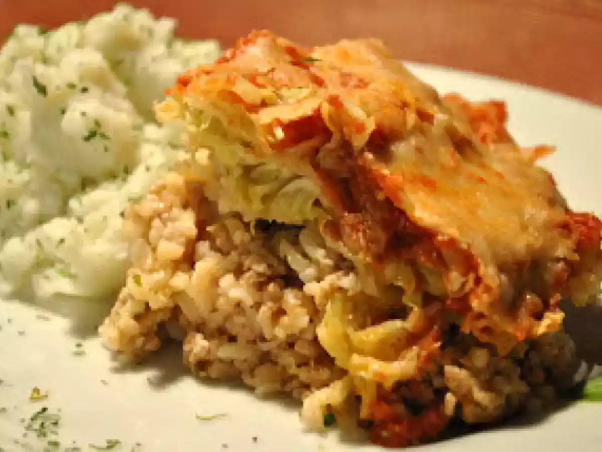 Étagé de cigares au chou gratiné