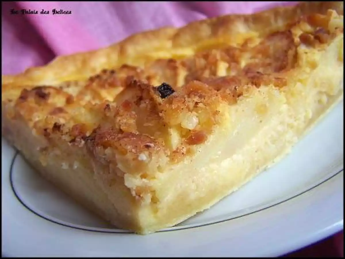 Exquise tarte aux pommes au flan et aux amandes - photo 2