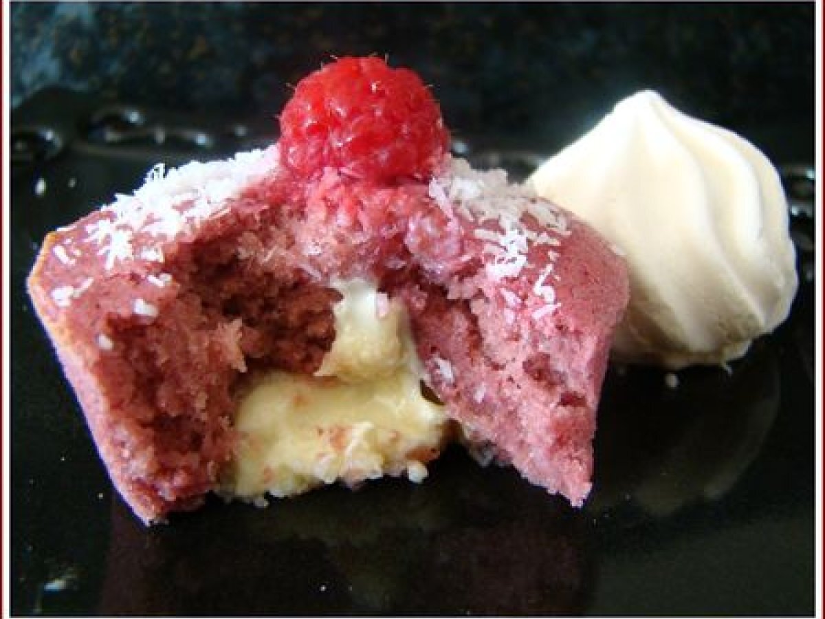 Extra Moelleux Framboises Coeur Coulant Chocolat Blanc Recette Ptitchef
