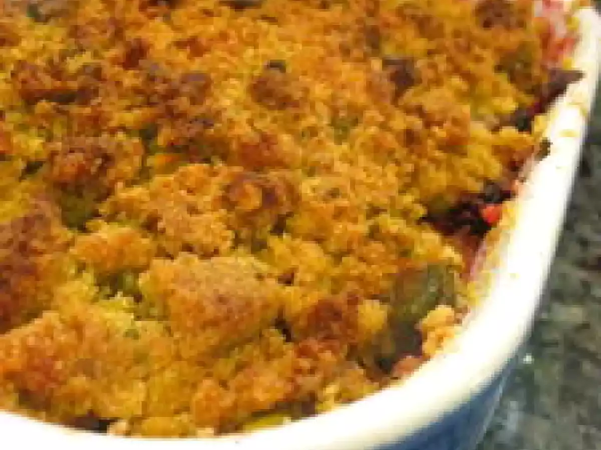 Extraordinaire crumble poire framboise pistache