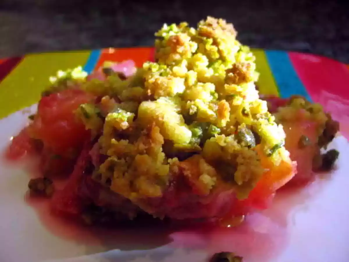 Extraordinaire crumble poire framboise pistache - photo 2