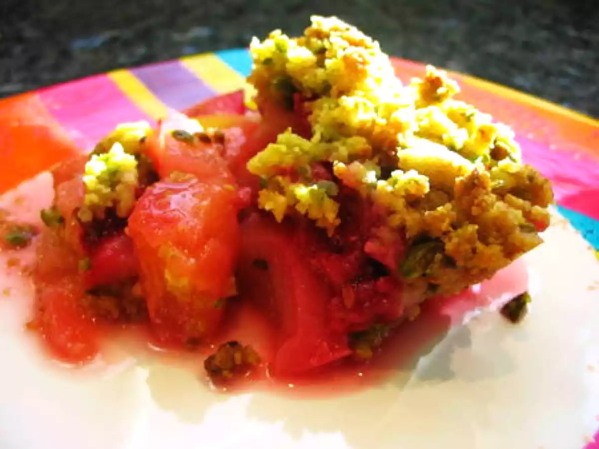 Extraordinaire crumble poire framboise pistache - photo 4