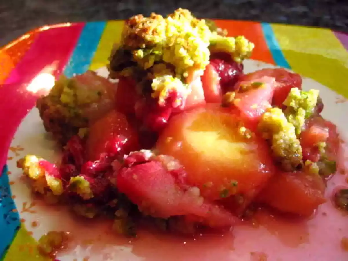 Extraordinaire crumble poire framboise pistache - photo 5