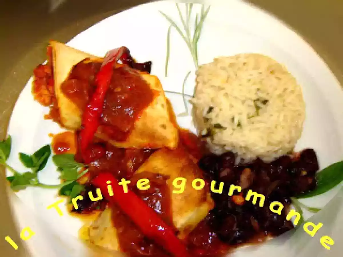 Fagitas de truite à la mexicaine