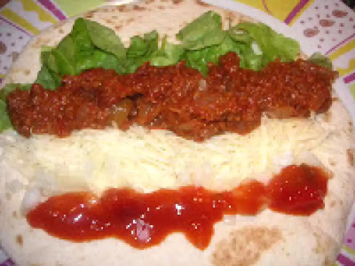 Fajitas végétariennes au seitan.