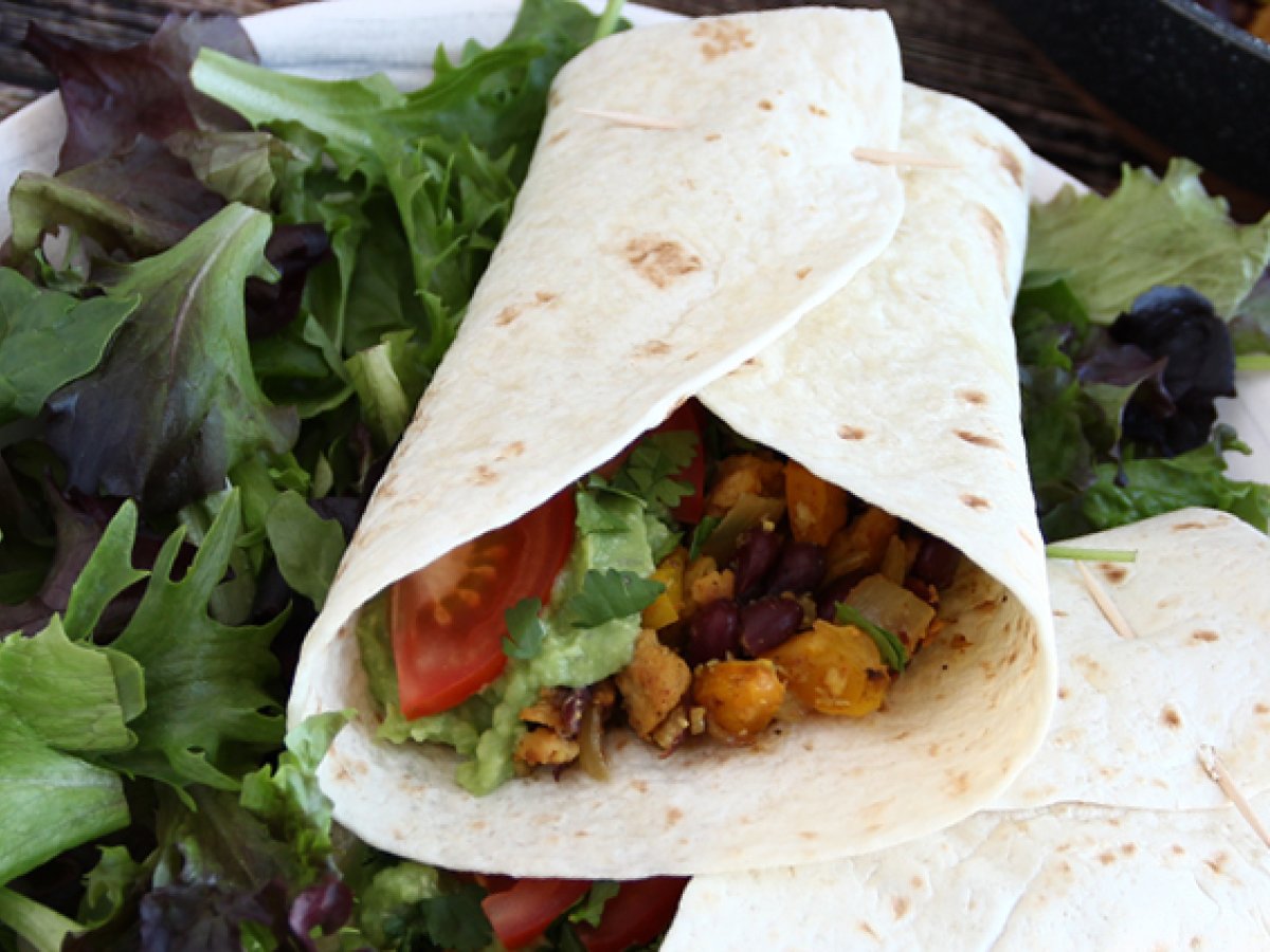 Fajitas végétariennes aux protéines de soja texturées Recette Ptitchef