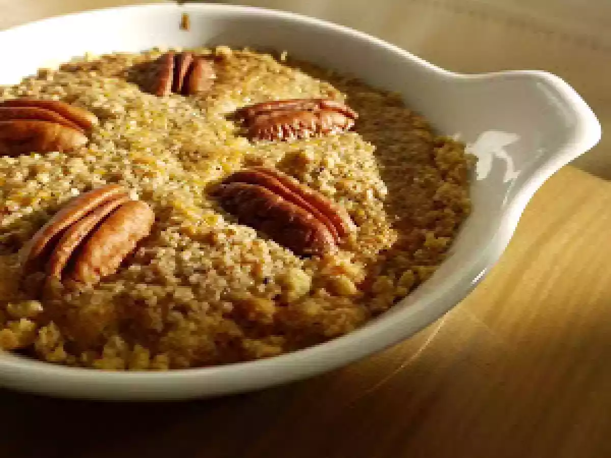 Fausse tarte aux noix de pécan et au sirop d'érable (sans gluten)