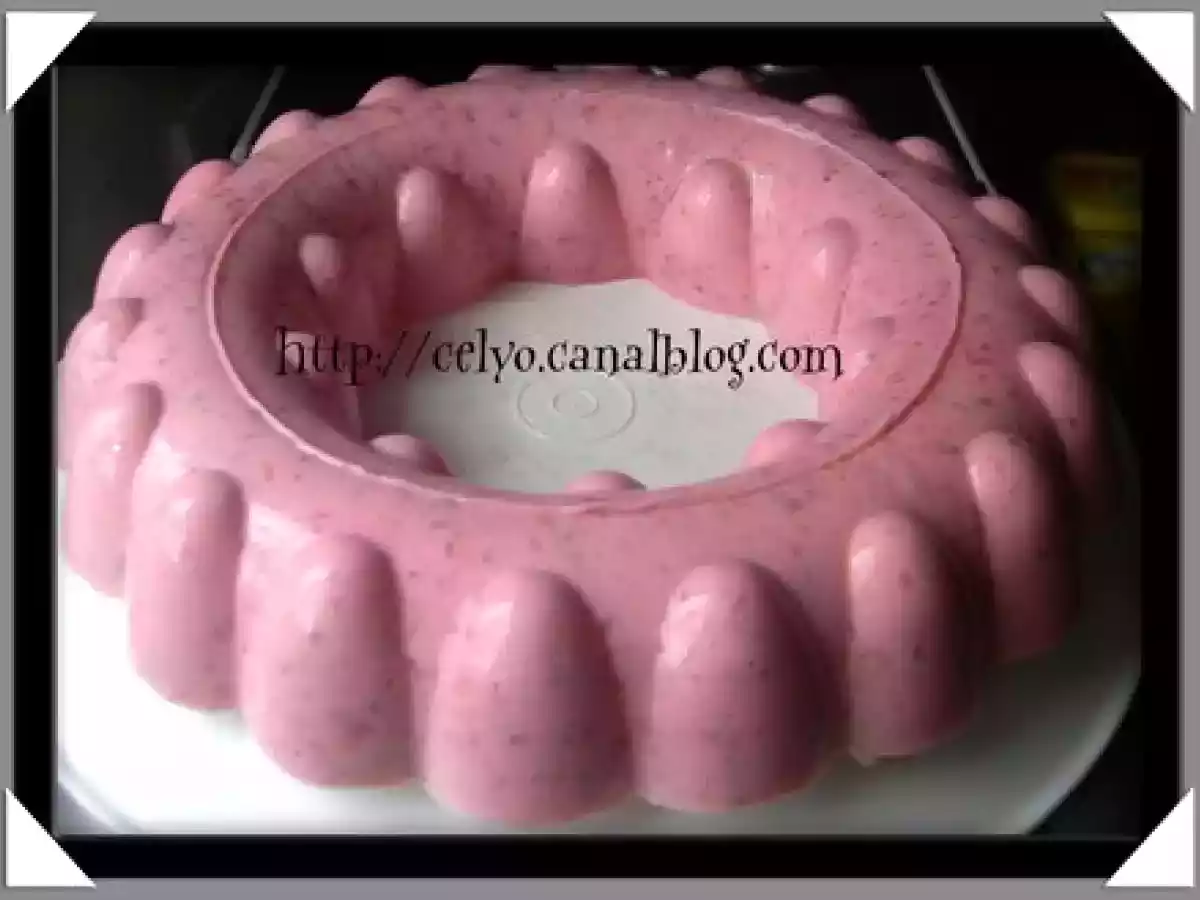 Faux Bavarois à la fraise et à l'Agar Agar