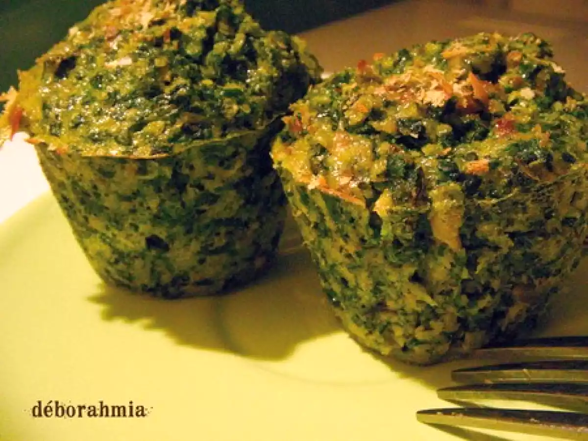 Faux muffins aux épinards