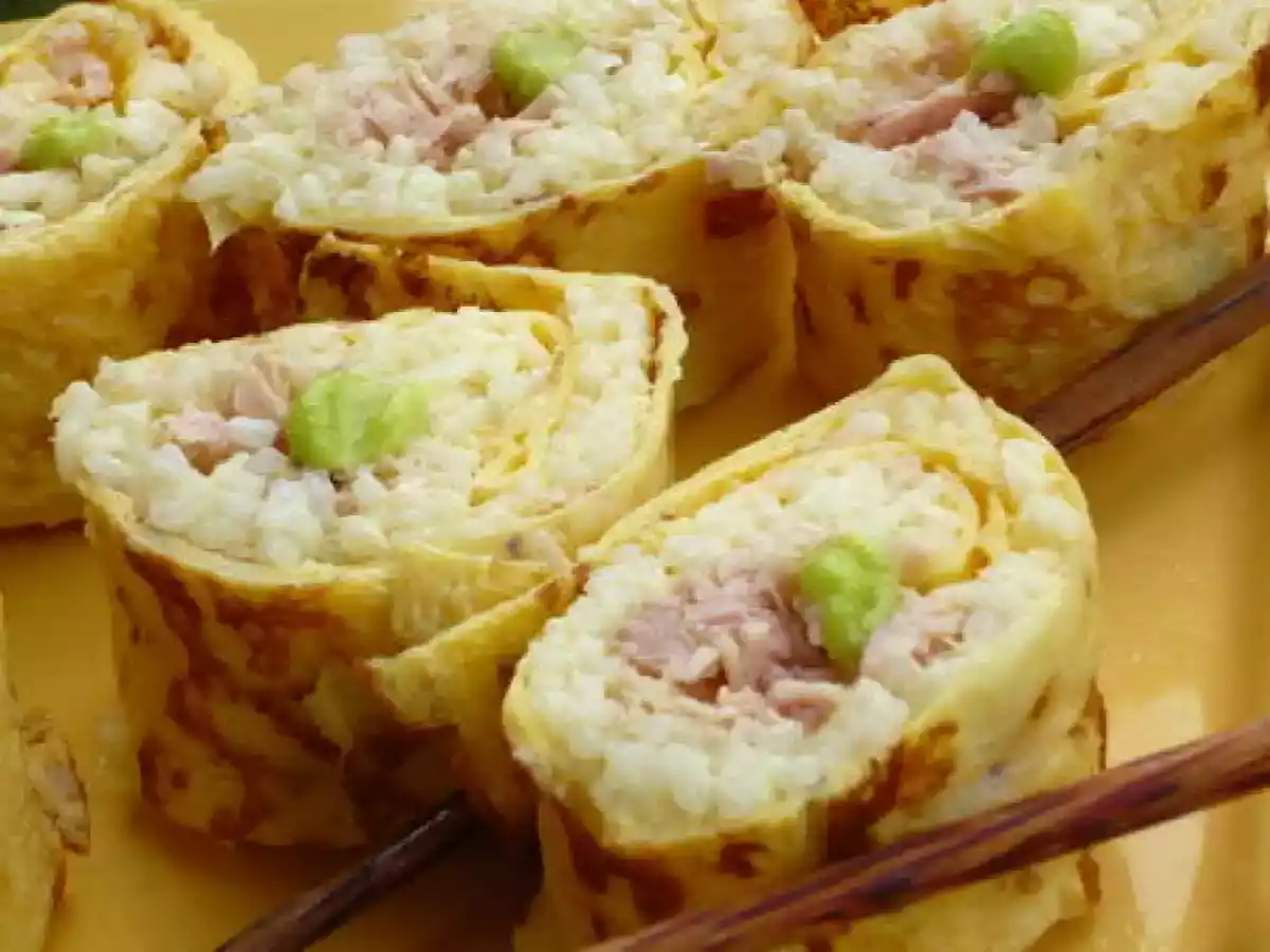 Faux sushis au thon et à l'omelette - photo 2