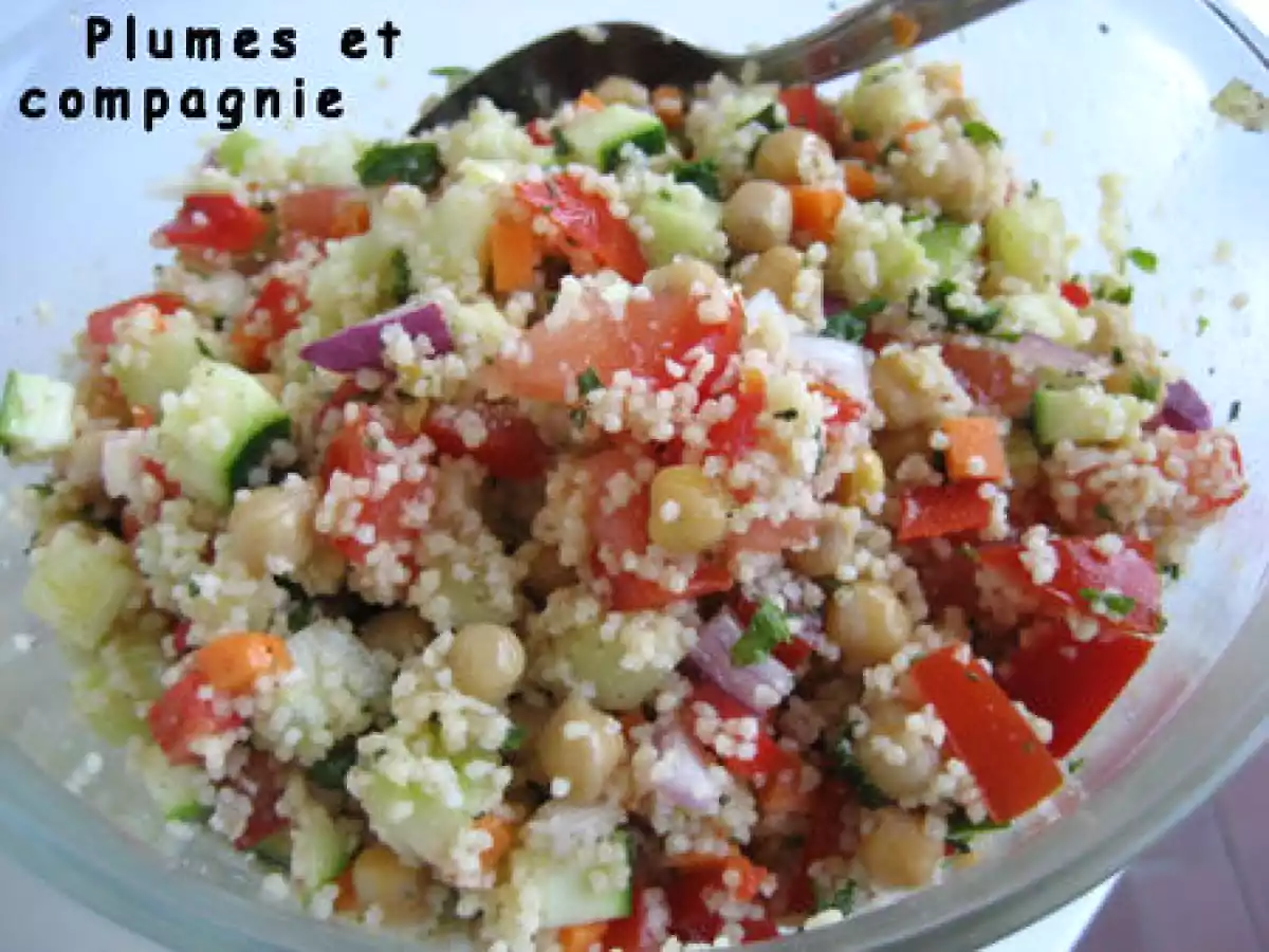 Faux taboulé aux légumes croquants