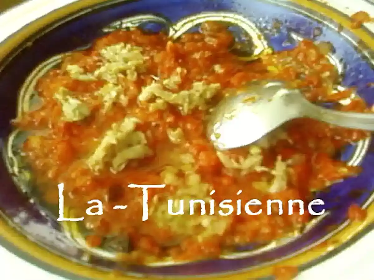 Felfel mssayer - Salade tunisienne de poivrons grillés