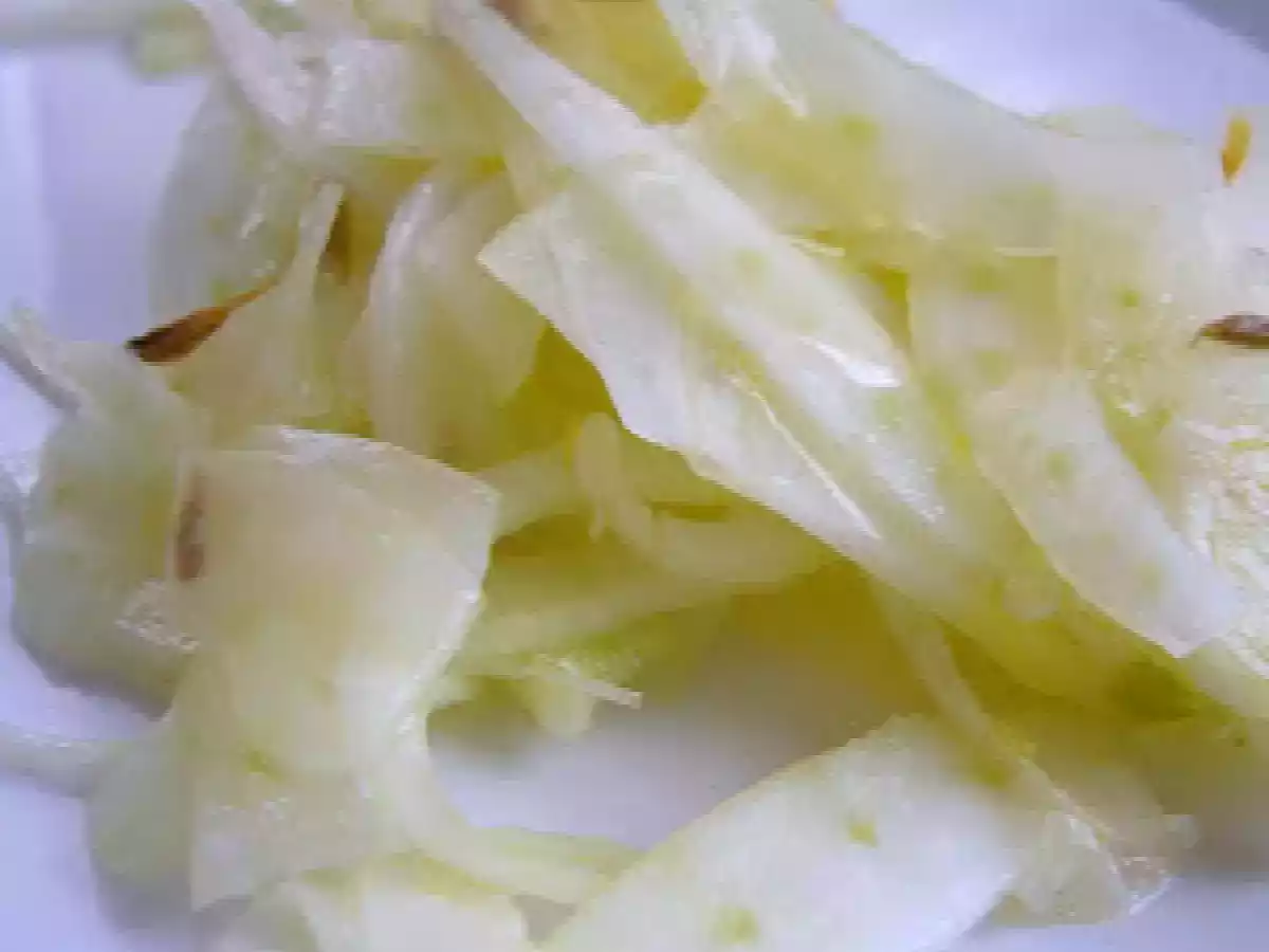Fenouil croquant au citron et au graines de cumin