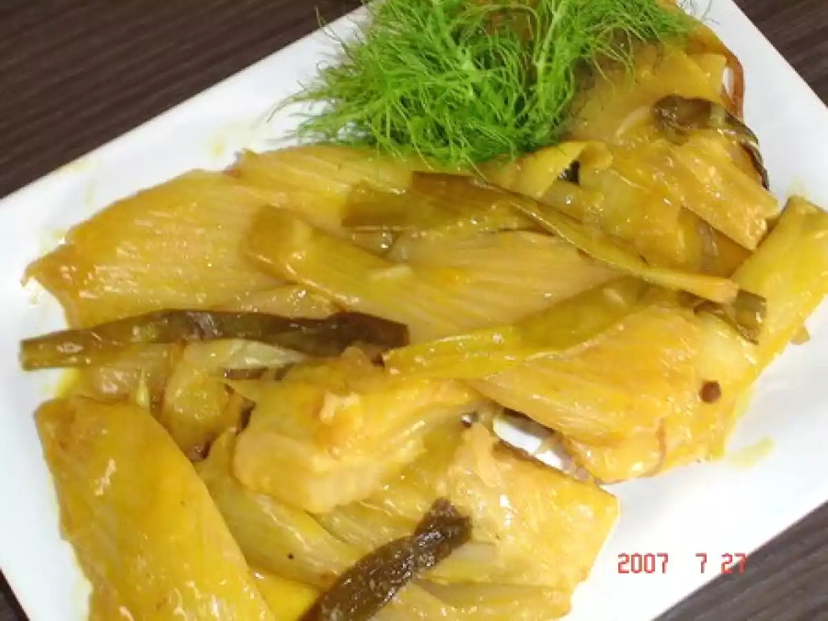 Fenouils au vin blanc à l'orange