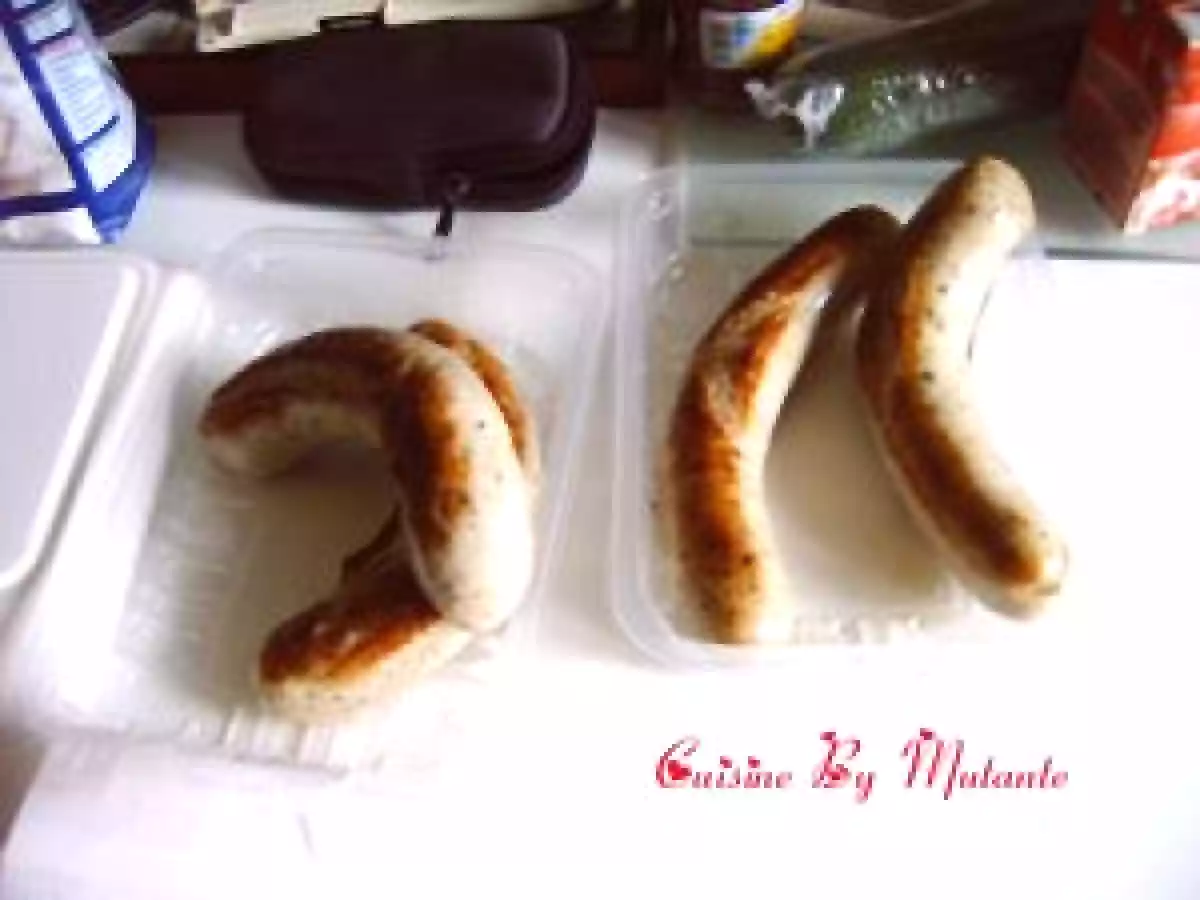 Feuileté de boudin blanc à la confiture d'oignon et de poire - photo 3