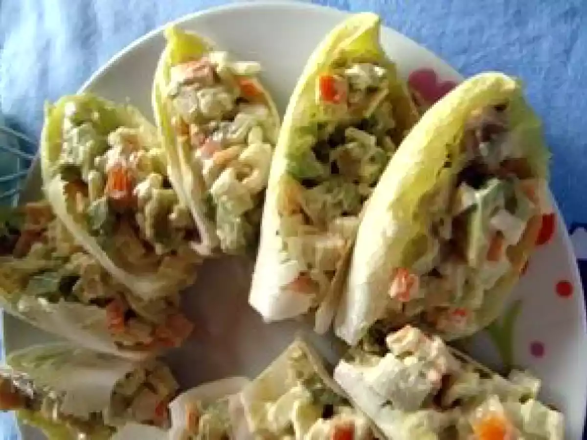 Feuille d'endive au surimi et avocats - photo 3