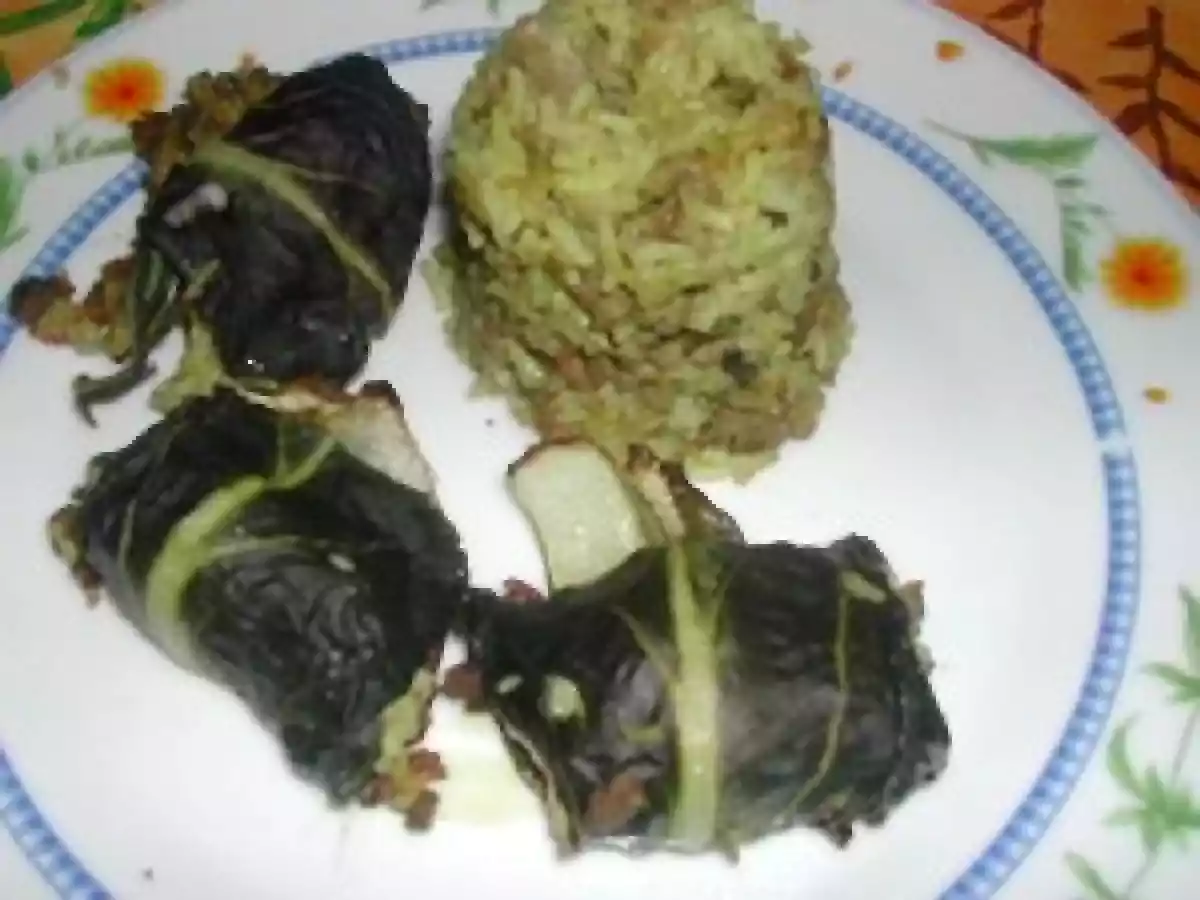Feuille de blettes farcies et riz - photo 2