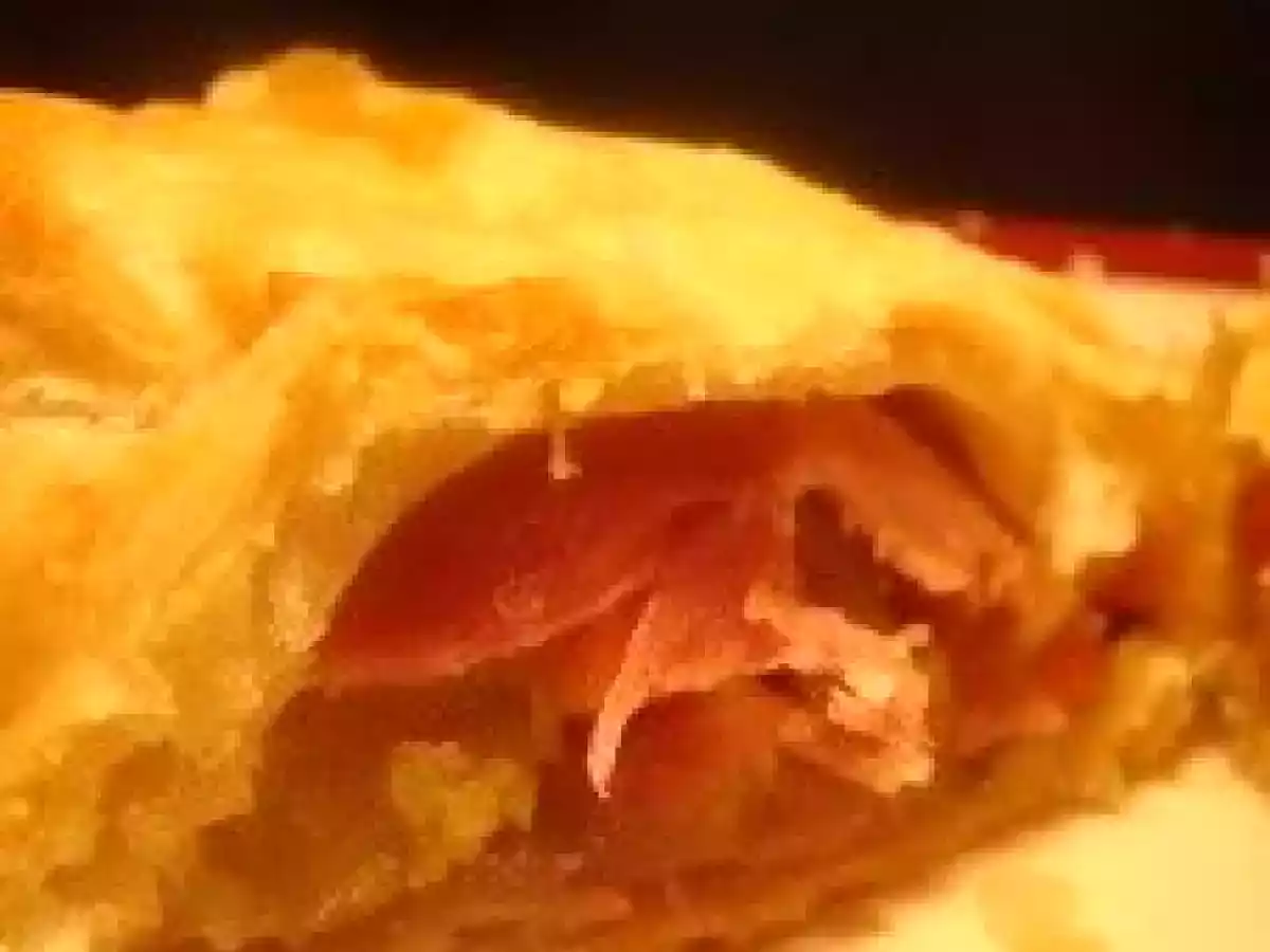 FEUILLETE AU JAMBON ET LEGUMES