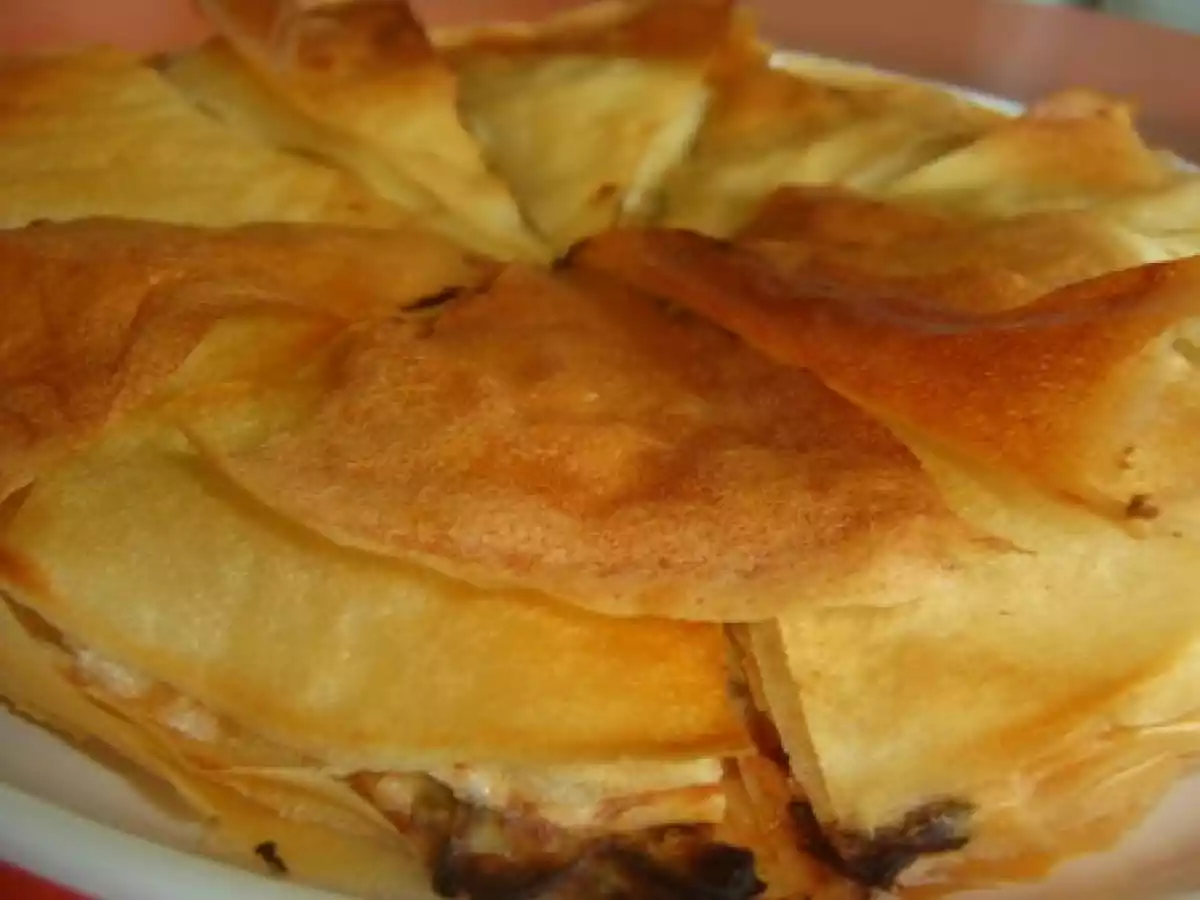 Feuilleté aux poireaux et fromage ail / fines herbes