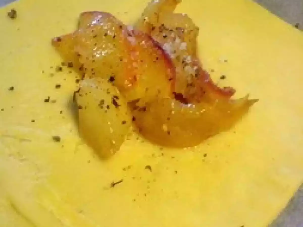 Feuilleté de Boudin Noir Sarthois au Wok Poires Pêche Gingembre - photo 3