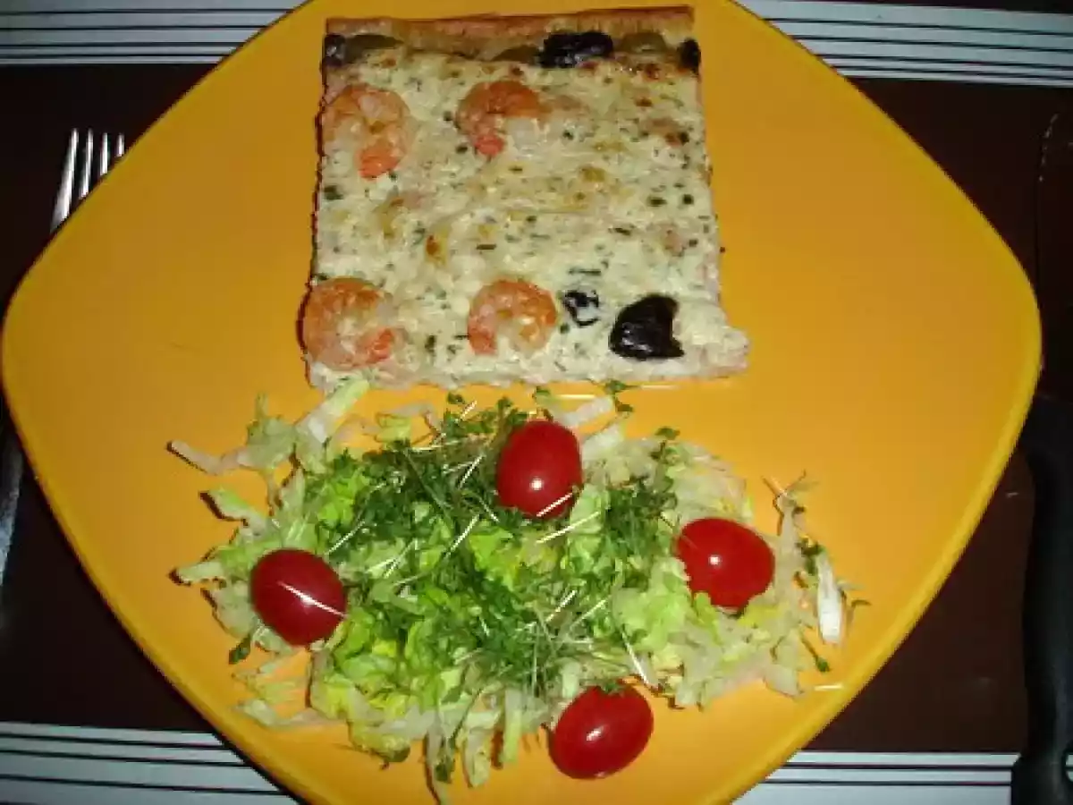 Feuilleté de crabe et crevettes