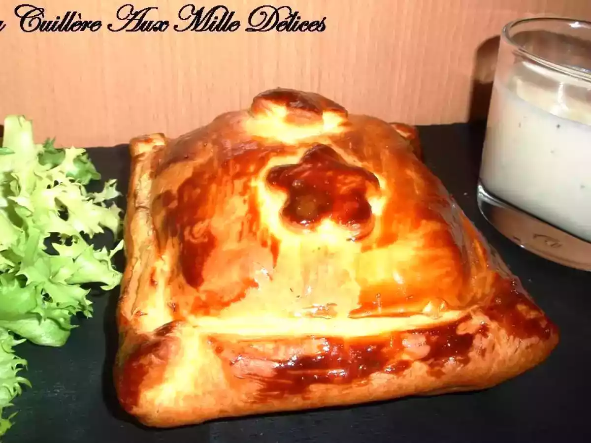 Feuilleté de julienne, crème citronnée