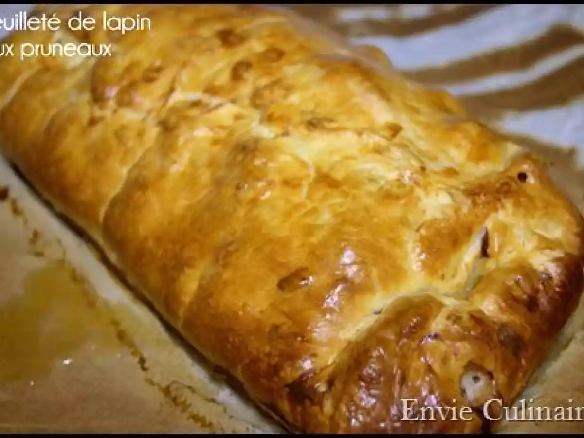 Feuilleté de lapin aux pruneaux