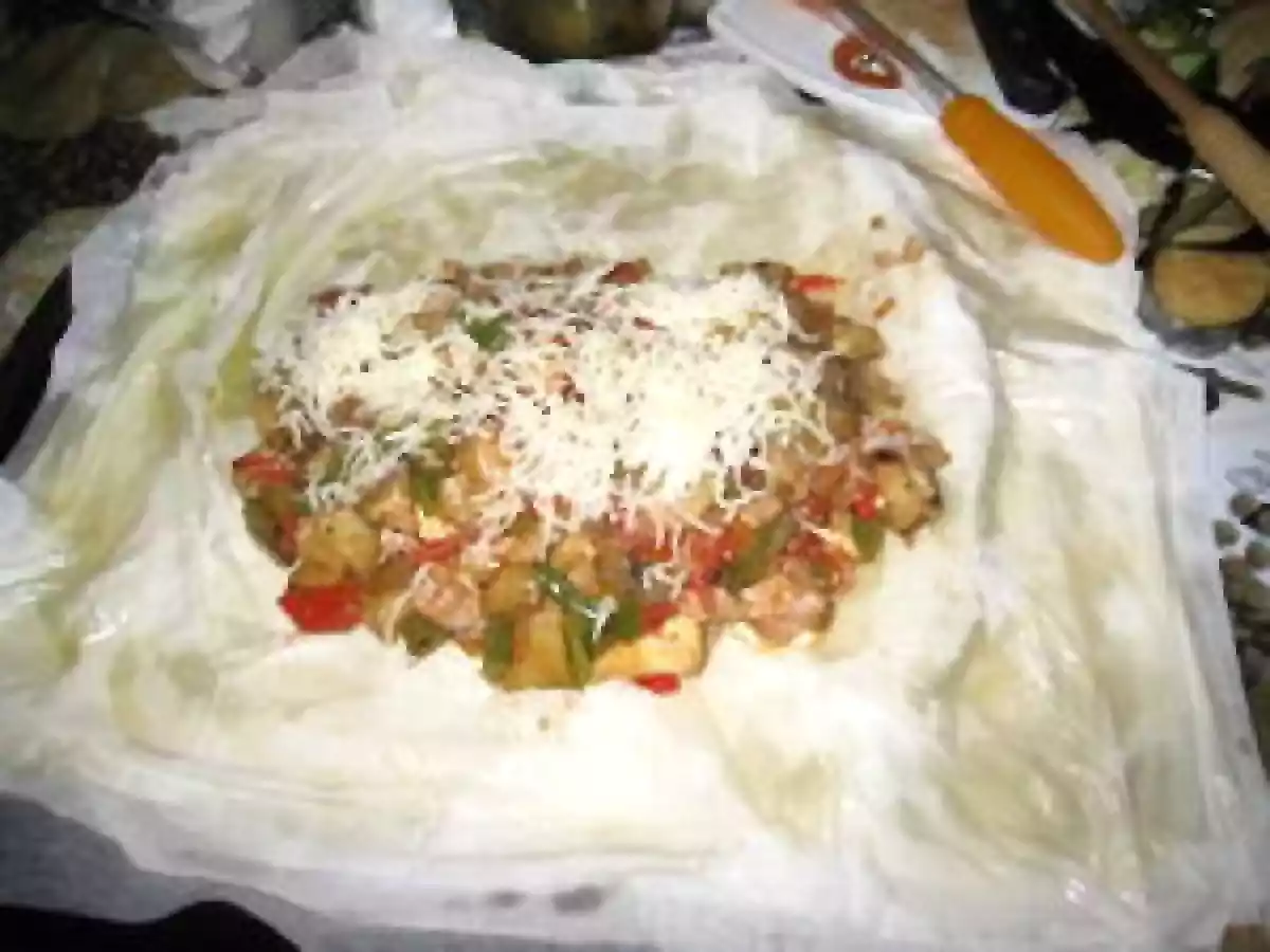 Feuilleté de légumes (pâte filo) (strudel) - photo 3