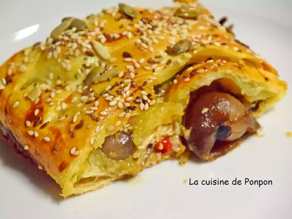 Feuilleté de sardine à la crème d'anchois