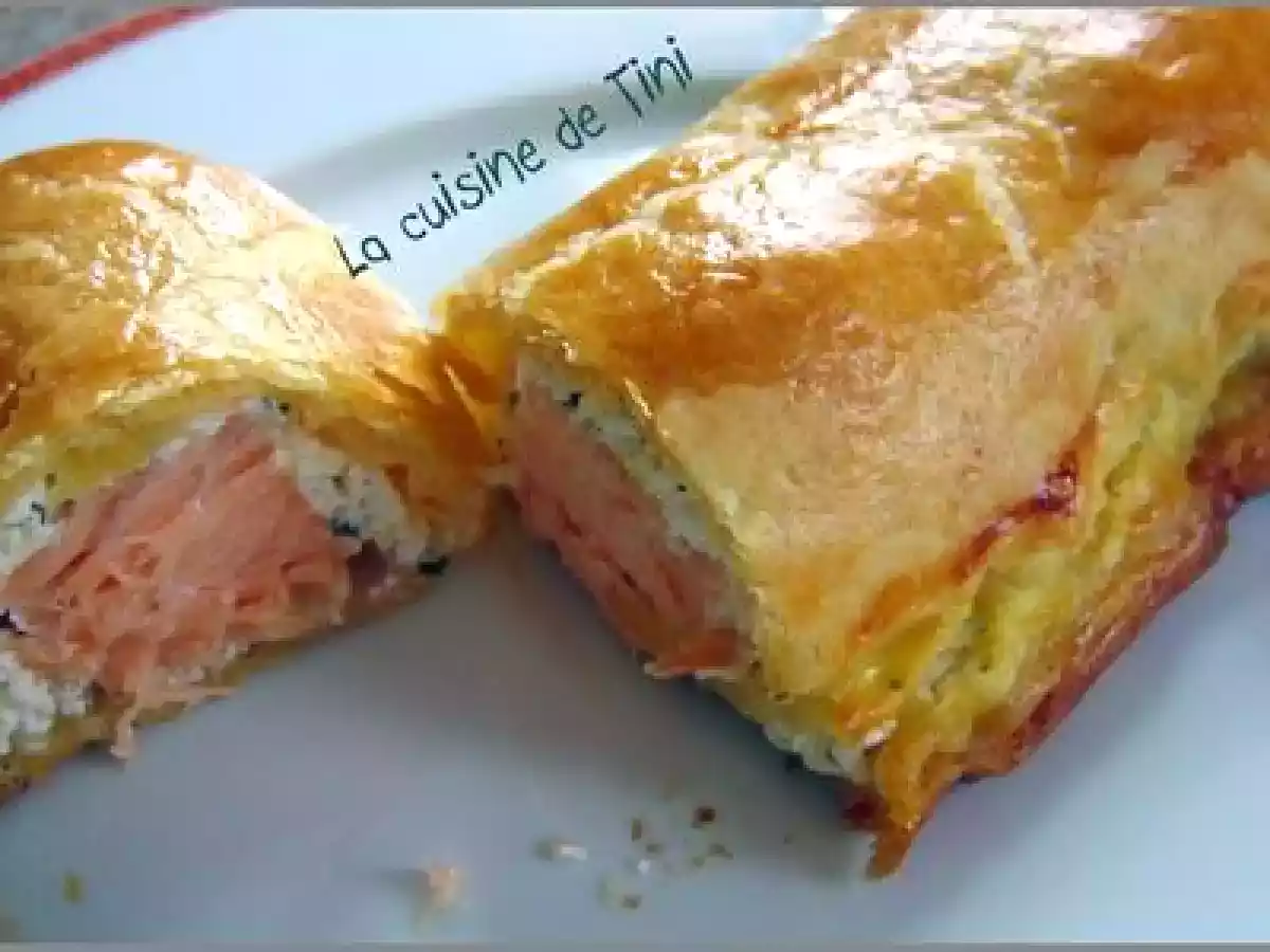 Feuilleté de saumon aux herbes - photo 2