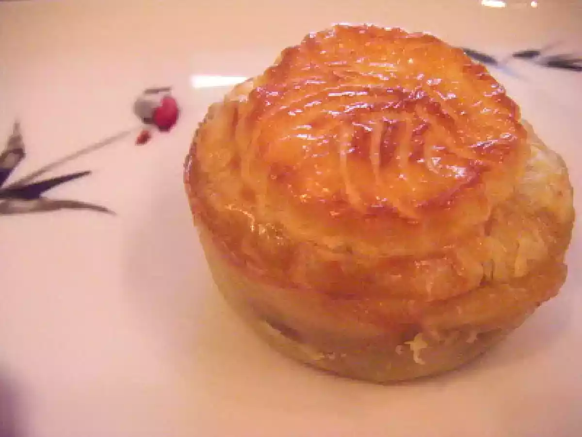 Feuilleté de sole aux champignons et aux poireaux