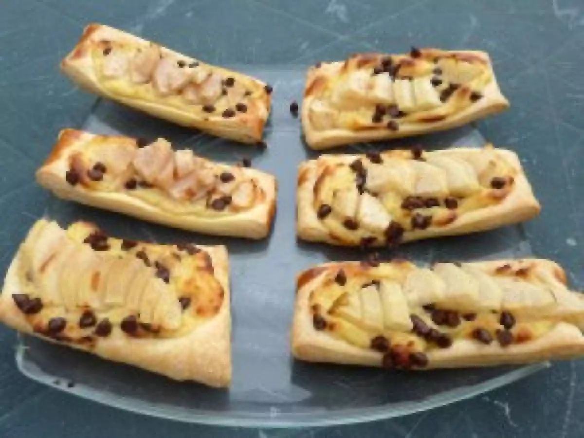 Feuilleté poire-chocolat