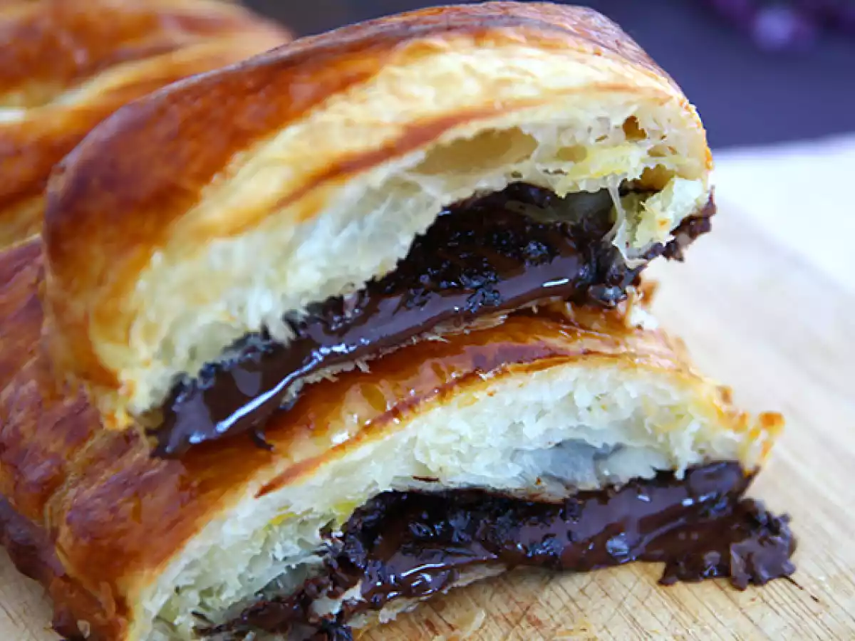 Feuilleté tressé au chocolat - photo 3