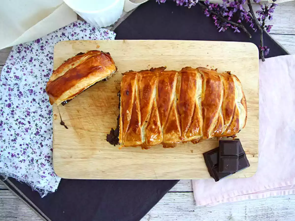 Feuilleté tressé au chocolat - photo 4
