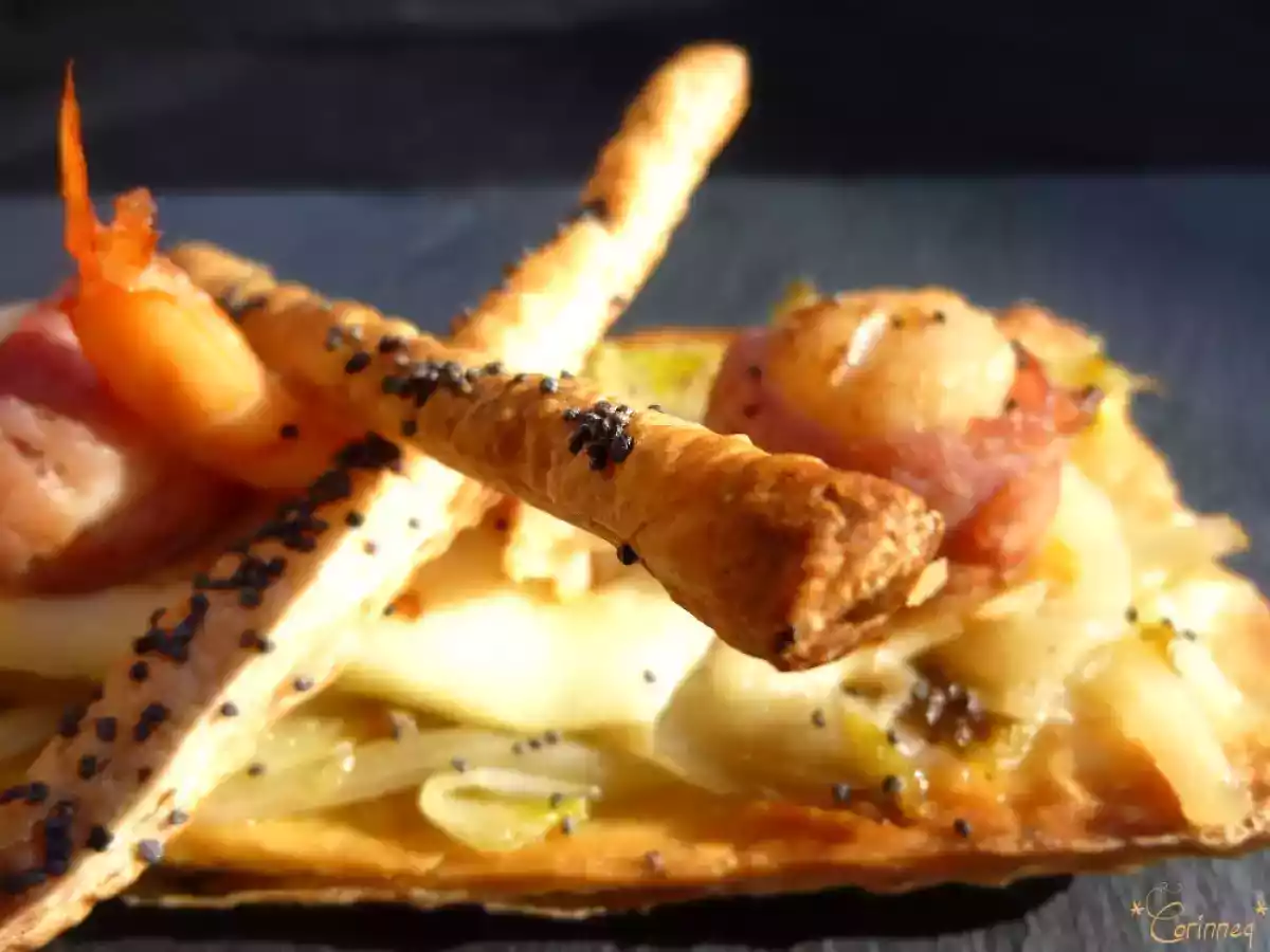 Feuilletés à la fondue d'endives, St Jacques et Reblochon - photo 2