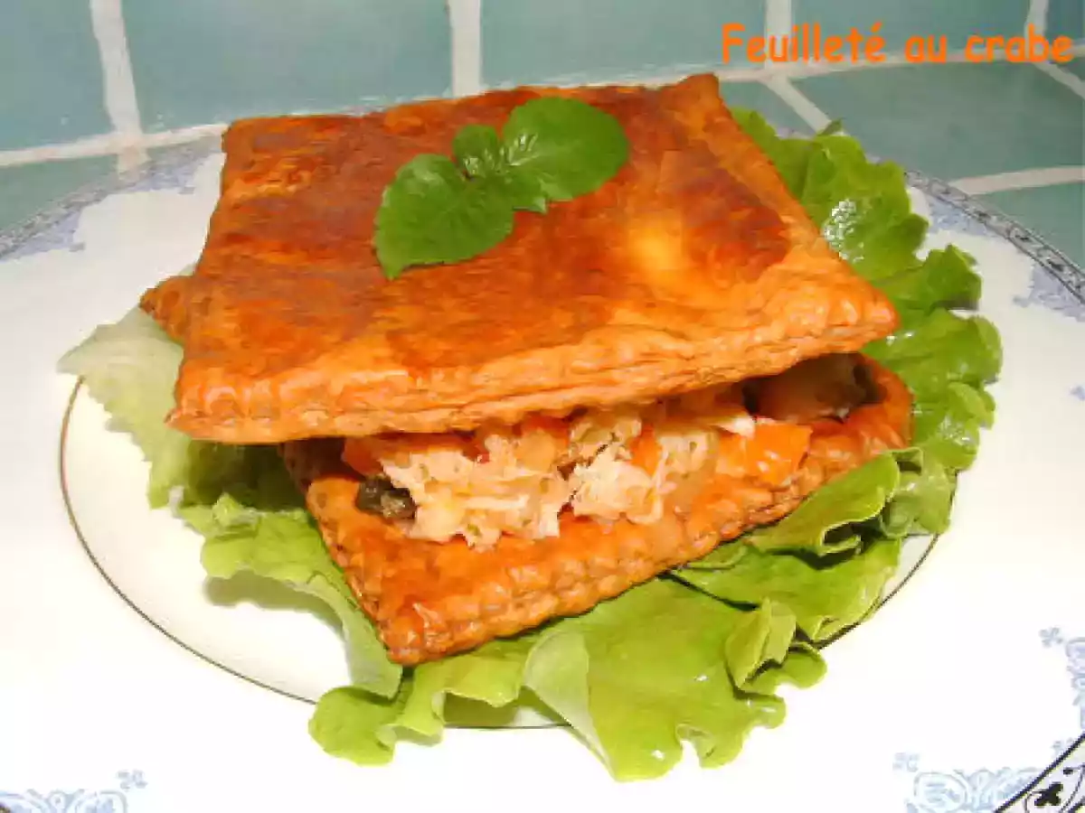Feuilletés au crabe