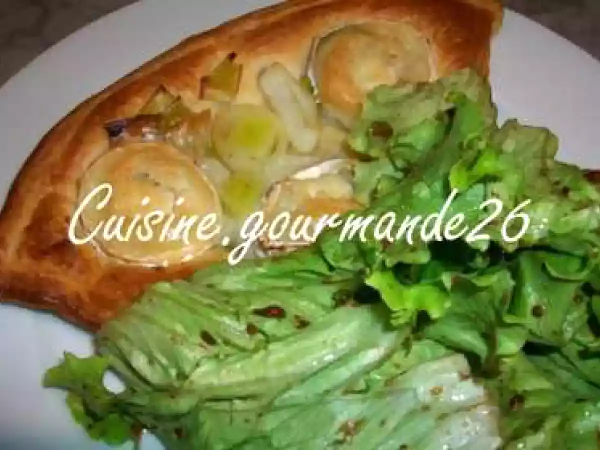 Feuilletés au fromage de chèvre et poireaux