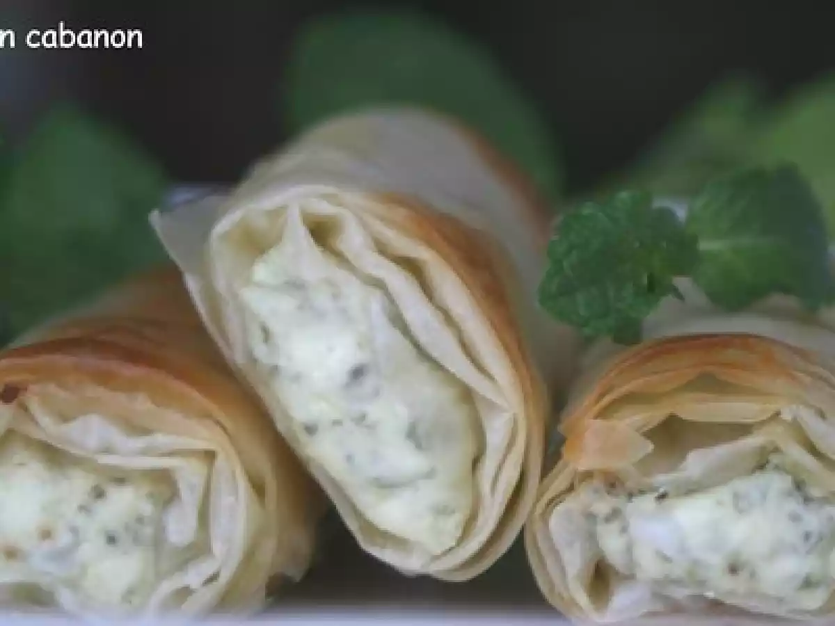 Feuilletés au fromage frais.