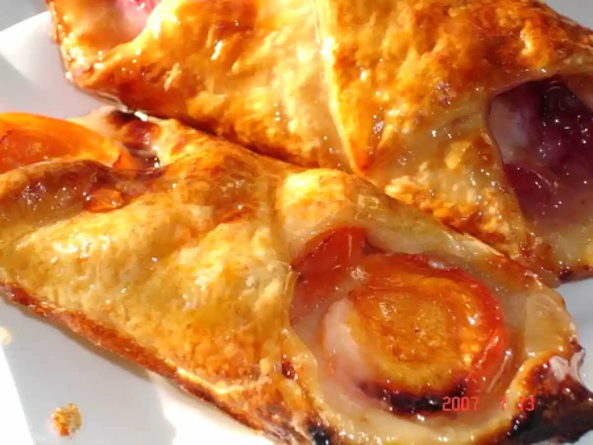 Feuilletés aux abricots et aux pèches